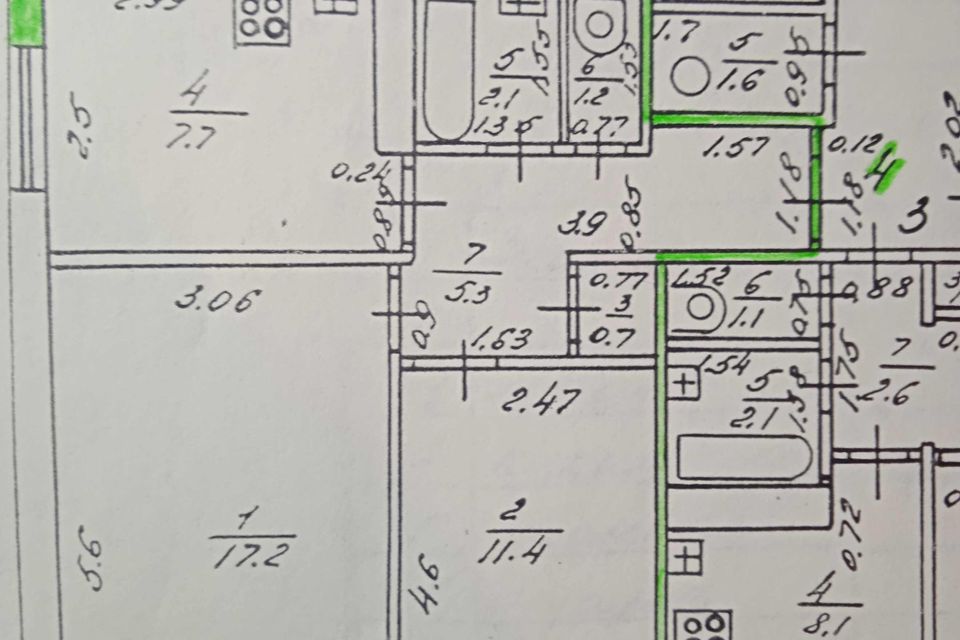 Продаётся 2-комнатная квартира, 45.6 м²