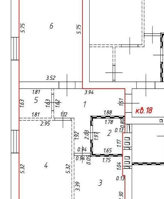 Продаётся 1-комнатная квартира, 59.6 м²