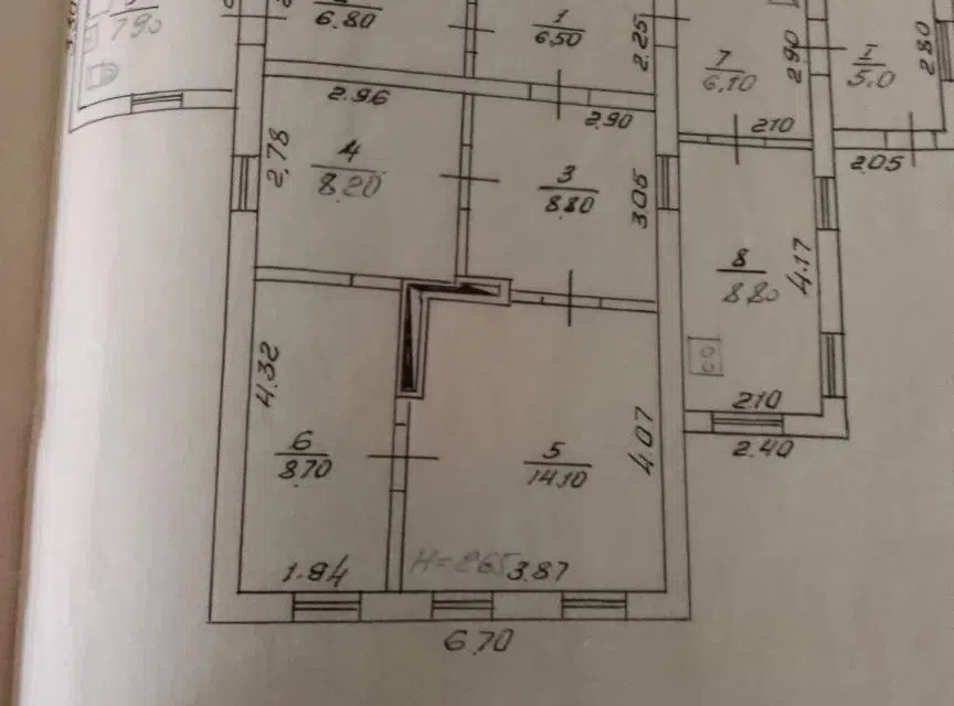 Продаётся 1-этажный дом, 77 м²