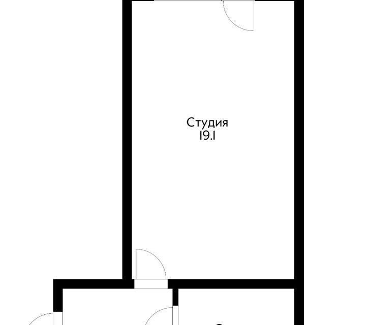 Продаётся студия, 23.4 м²
