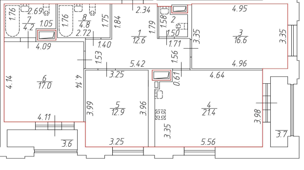 Продаётся 3-комнатная квартира, 91.5 м²