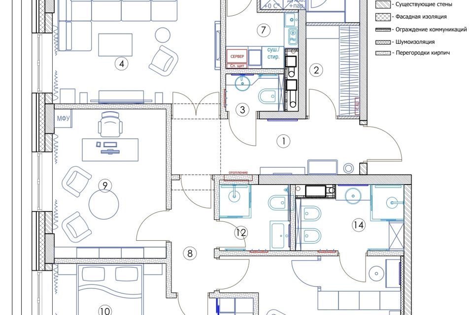 Продаётся 4-комнатная квартира, 126.3 м²