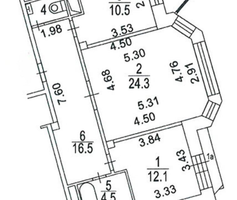 Продаётся 2-комнатная квартира, 69.6 м²