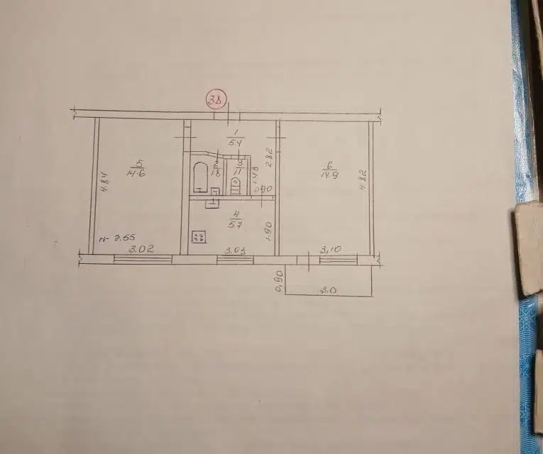 Продаётся 2-комнатная квартира, 44 м²