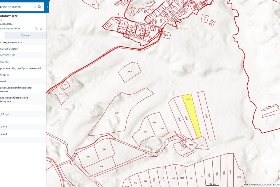 Кадастровая карта калачево прокопьевский район