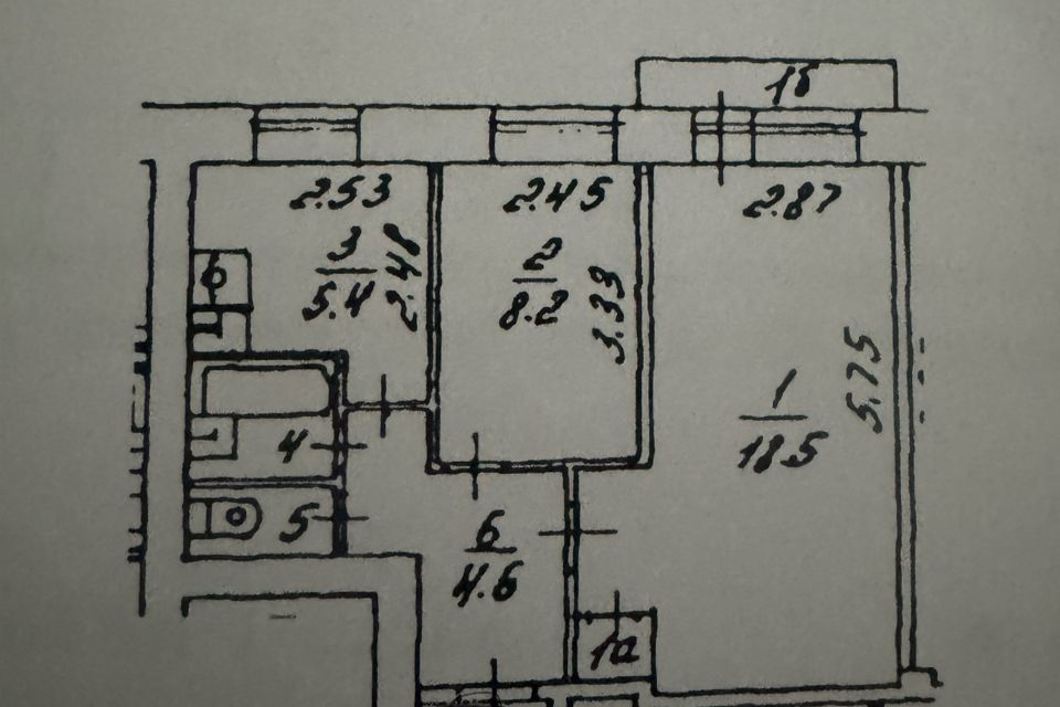 Продаётся 2-комнатная квартира, 40.4 м²