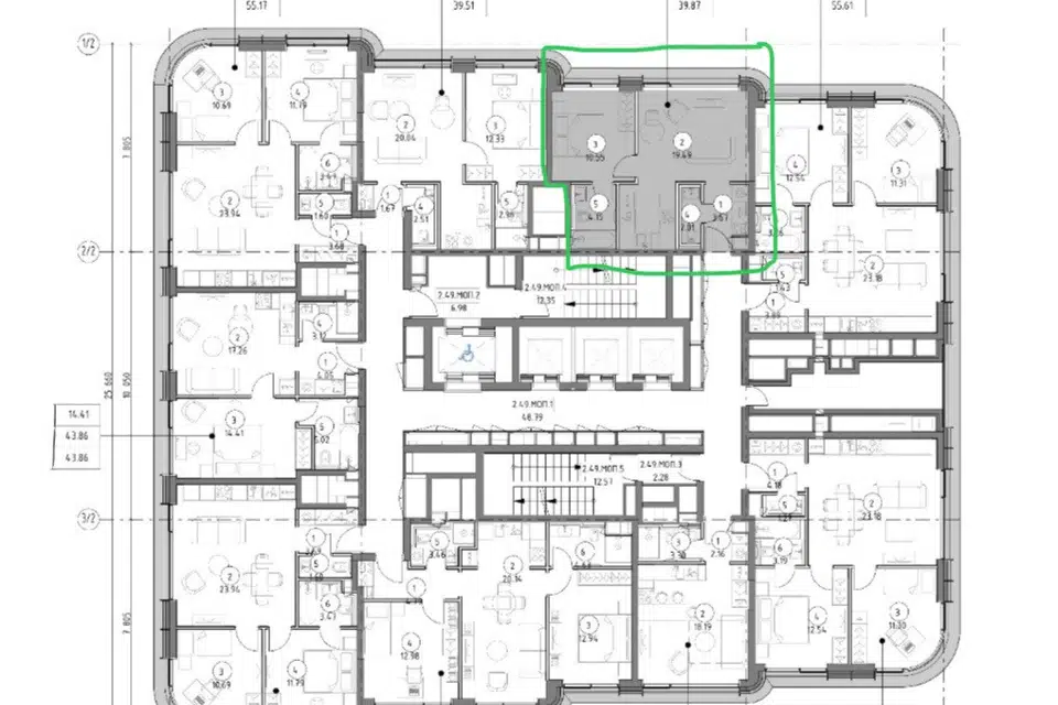 Продаётся 1-комнатная квартира, 39.9 м²