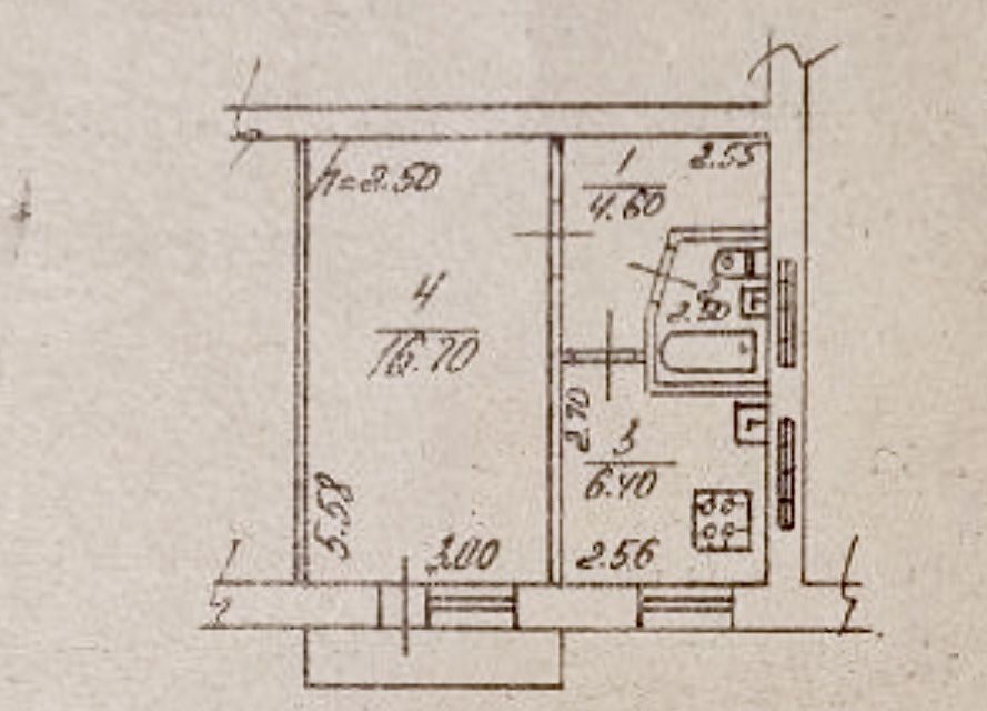 Продаётся 1-комнатная квартира, 30.2 м²