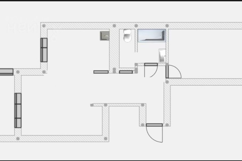 Продаётся 2-комнатная квартира, 59.7 м²