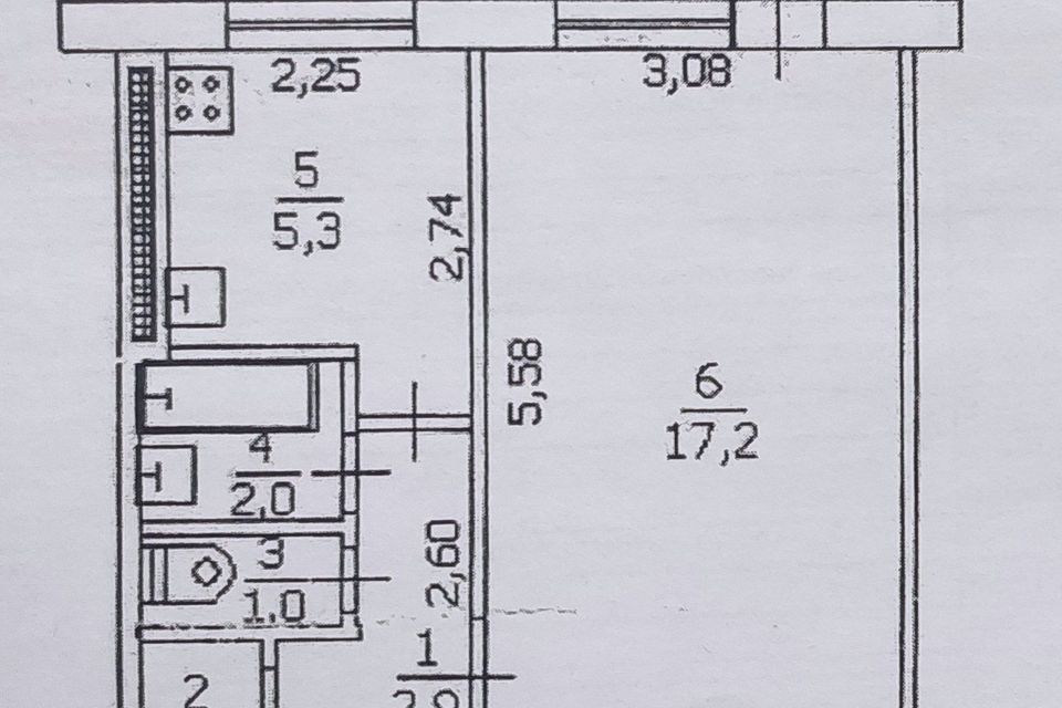 Продаётся 1-комнатная квартира, 30 м²