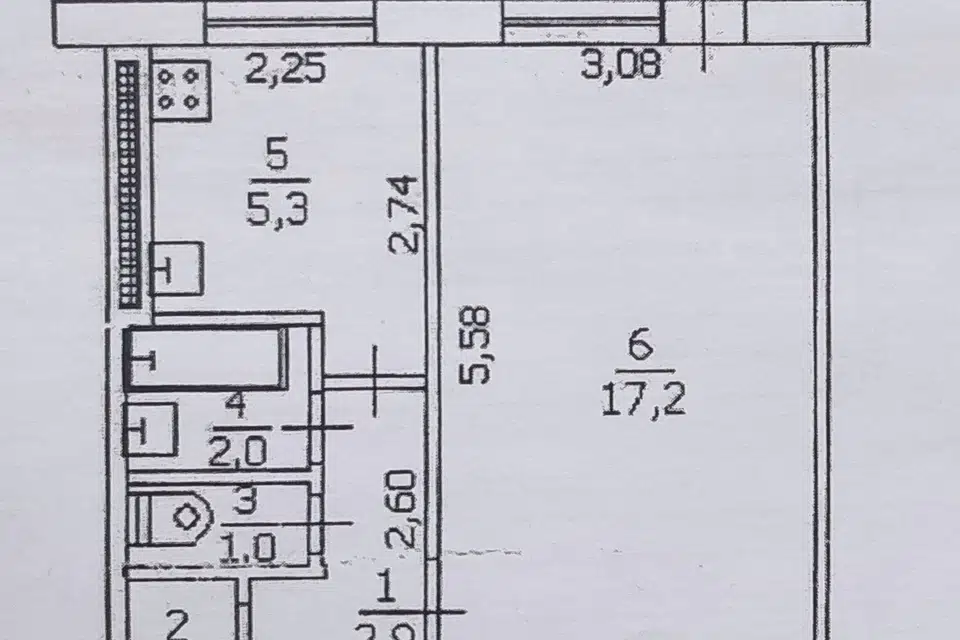 Продаётся 1-комнатная квартира, 30 м²