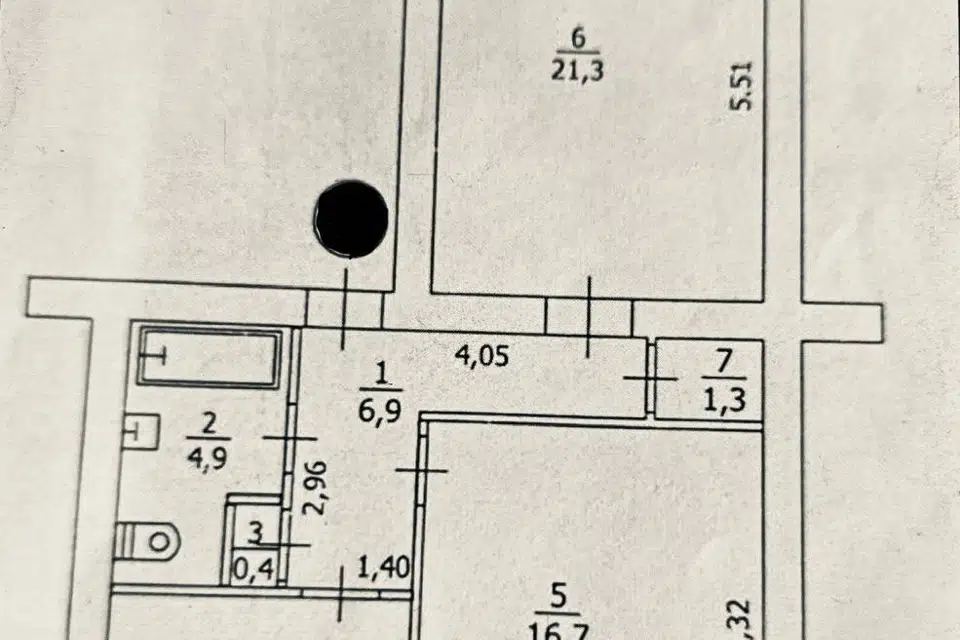 Продаётся 2-комнатная квартира, 61 м²