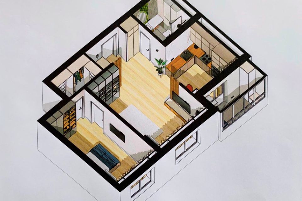 Продаётся 2-комнатная квартира, 60 м²