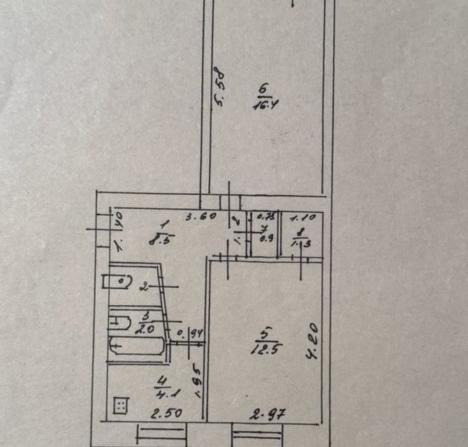 Продаётся 2-комнатная квартира, 47.1 м²