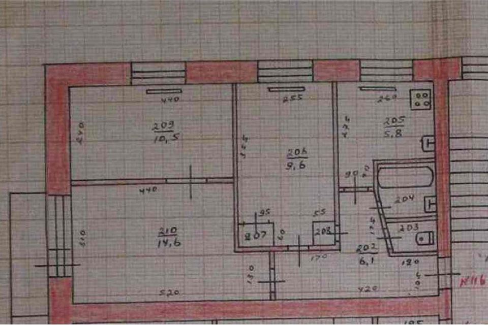 Продаётся 3-комнатная квартира, 51.2 м²