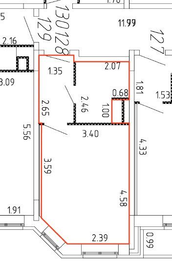 Продаётся студия, 23.1 м²