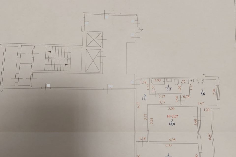 Продаётся 2-комнатная квартира, 62 м²