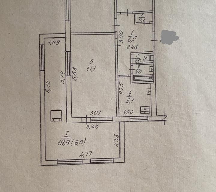 Продаётся 3-комнатная квартира, 67 м²