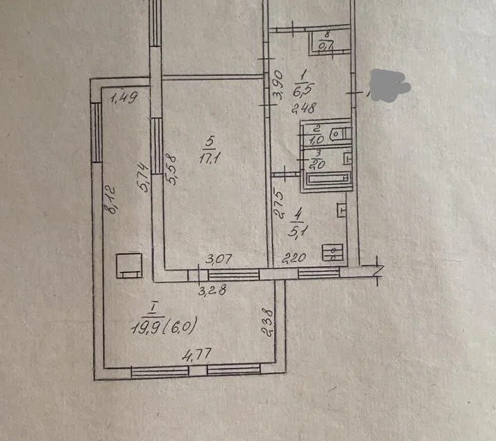 Продаётся 3-комнатная квартира, 67 м²