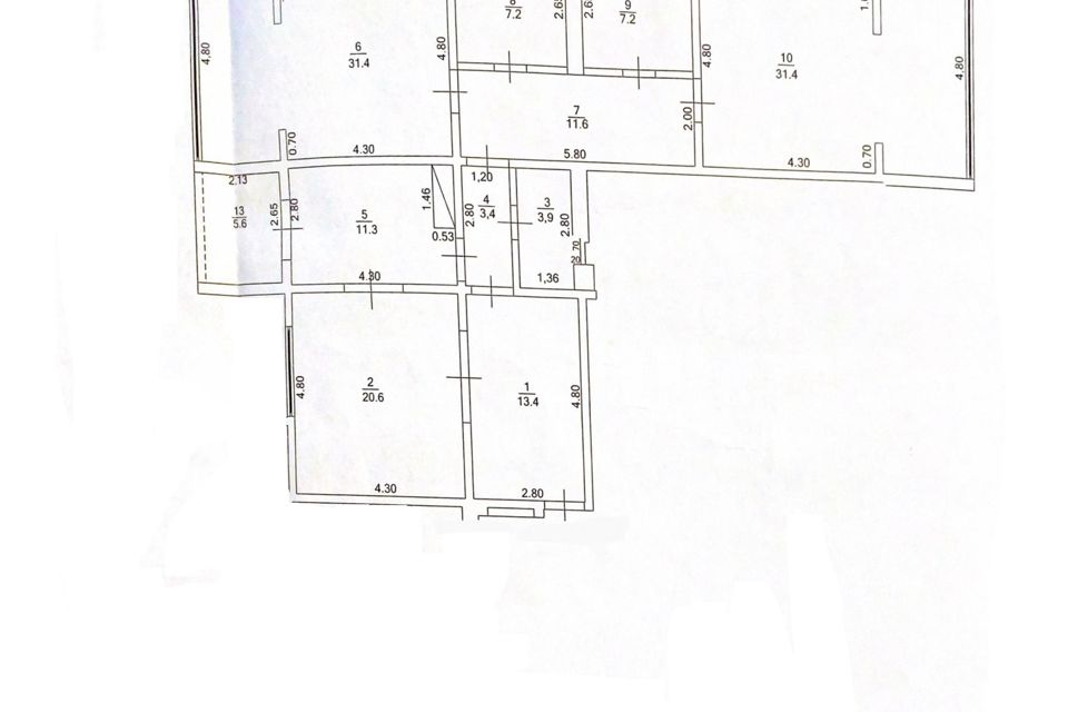 Продаётся 3-комнатная квартира, 141.4 м²