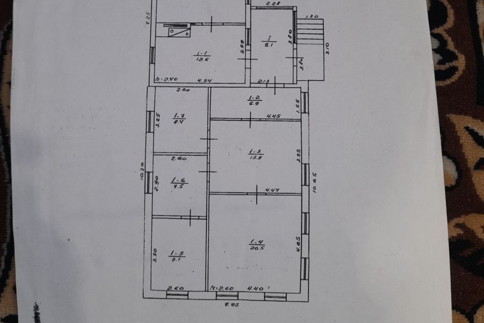 Продаётся 1-этажный дом, 90 м²