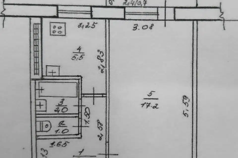 Продаётся 1-комнатная квартира, 32 м²