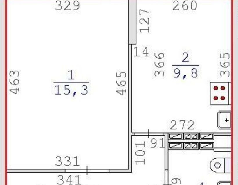 Продаётся 1-комнатная квартира, 36.2 м²