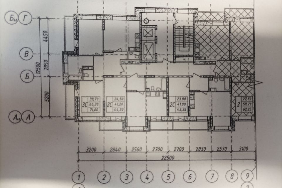 Продаётся 2-комнатная квартира, 59.14 м²