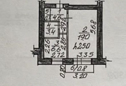 Продаётся 1-комнатная квартира, 35 м²