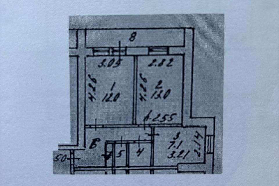 Продаётся 2-комнатная квартира, 41.6 м²