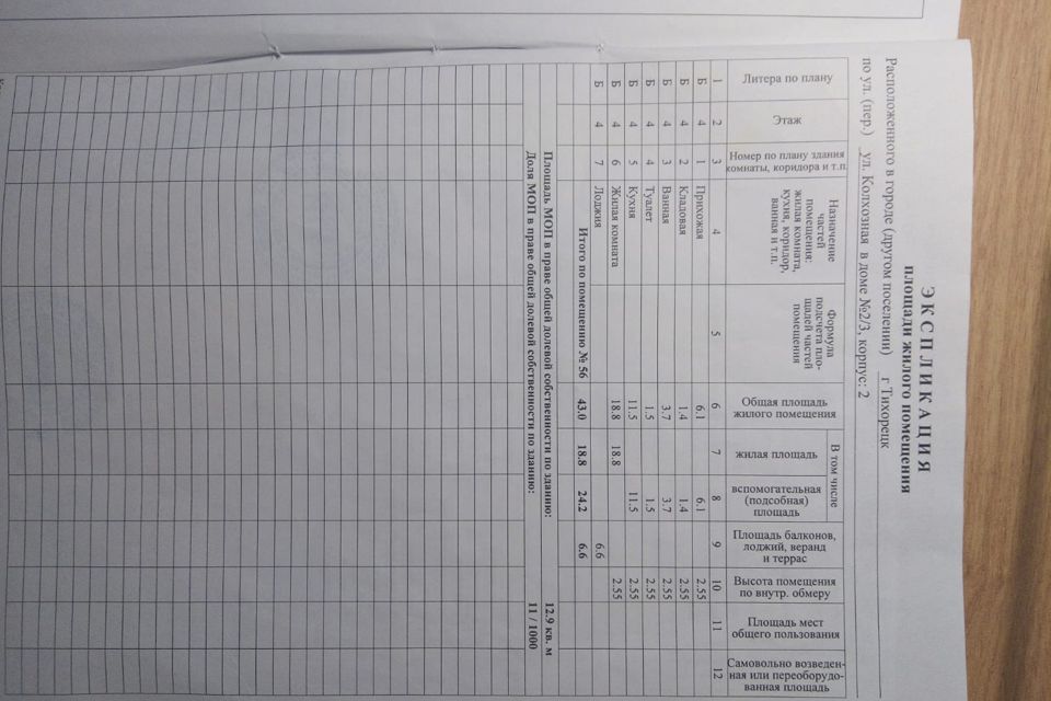 Продаётся 1-комнатная квартира, 43 м²