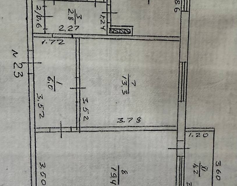 Продаётся 2-комнатная квартира, 55 м²