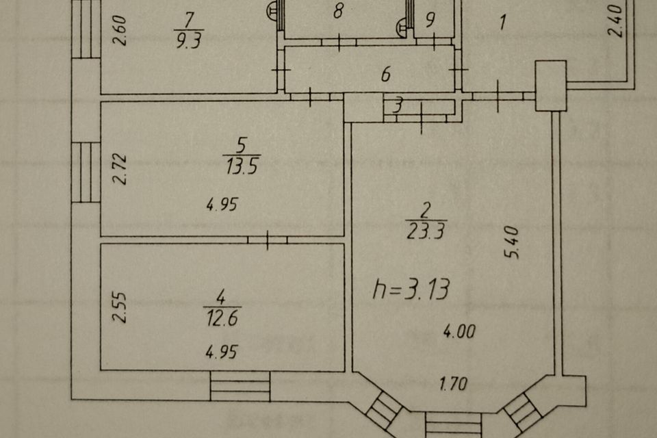 Продаётся 3-комнатная квартира, 75.5 м²