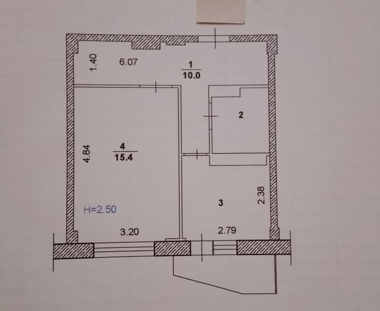 Продаётся 1-комнатная квартира, 36 м²