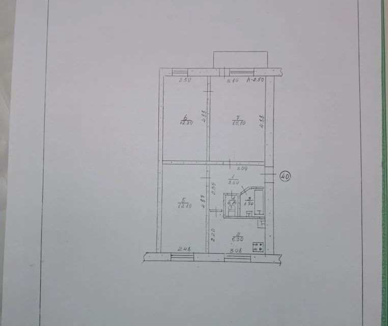 Продаётся 3-комнатная квартира, 54 м²