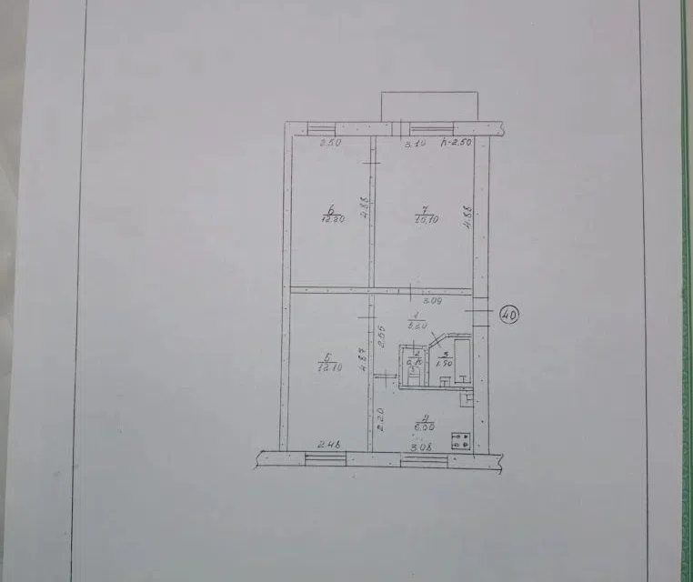 Продаётся 3-комнатная квартира, 54 м²