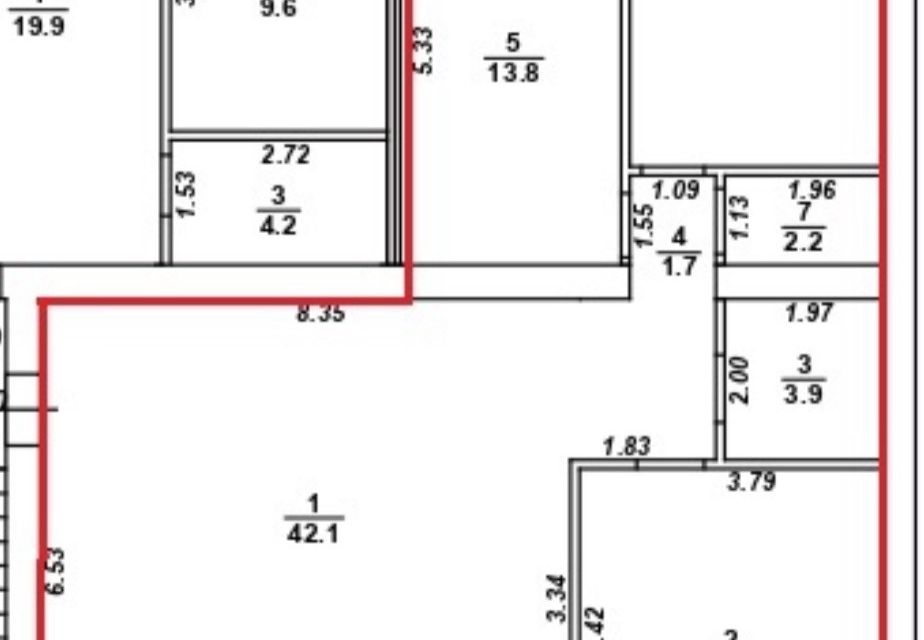 Продаётся 3-комнатная квартира, 103 м²