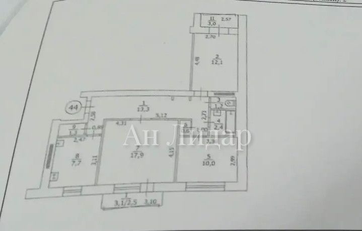 Продаётся 3-комнатная квартира, 68 м²