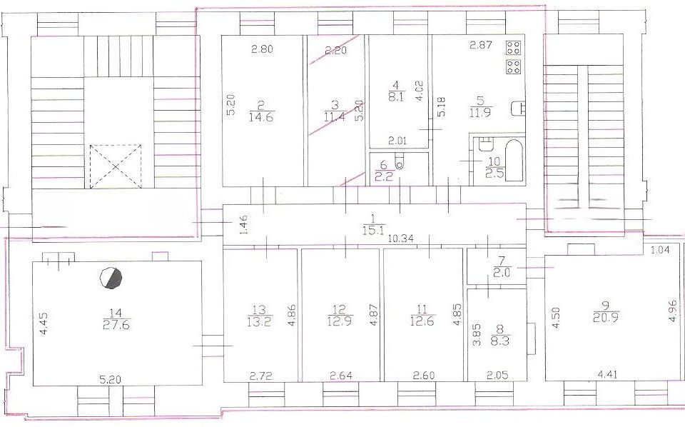 Продаётся комната в 5-комн. квартире, 11.44 м²