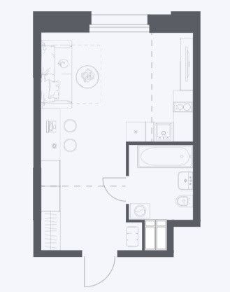 Продаётся студия, 24.8 м²