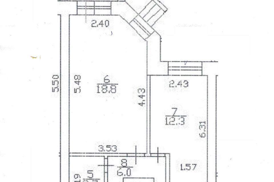 Продаётся 3-комнатная квартира, 83.4 м²