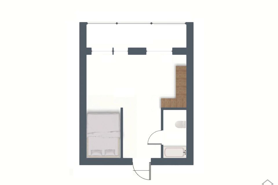 Продаётся 1-комнатная квартира, 31 м²