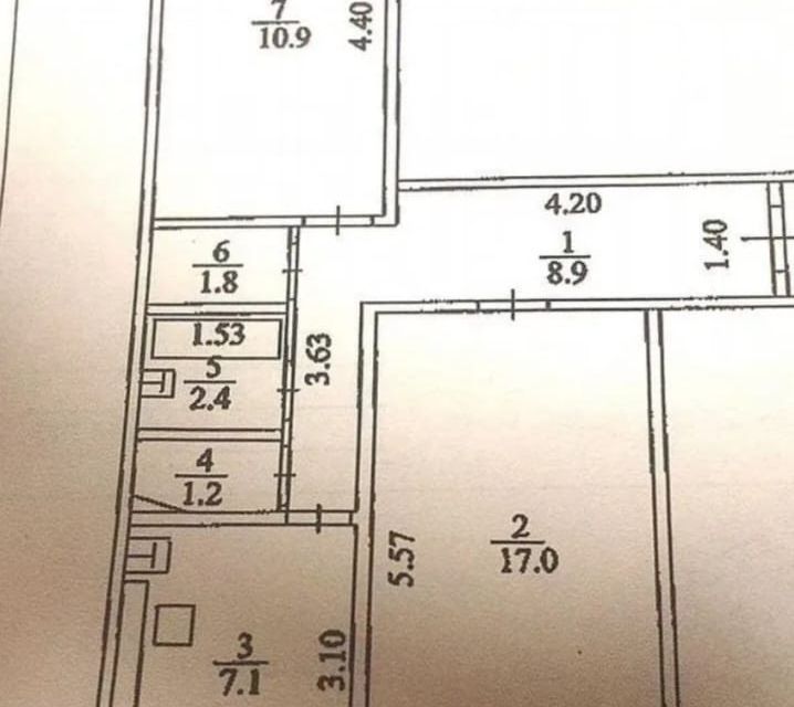 Продаётся 2-комнатная квартира, 49 м²