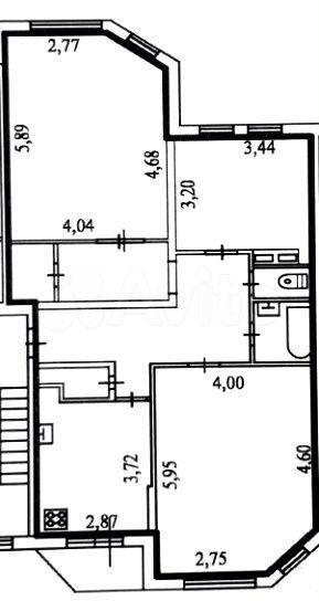 Продаётся 3-комнатная квартира, 92.6 м²