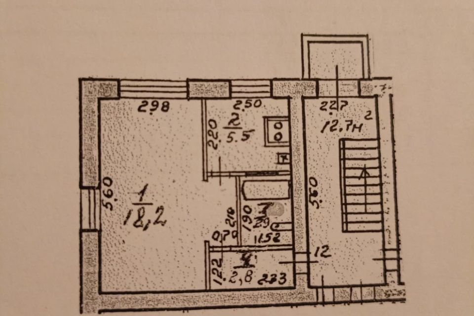 Продаётся 1-комнатная квартира, 29.4 м²