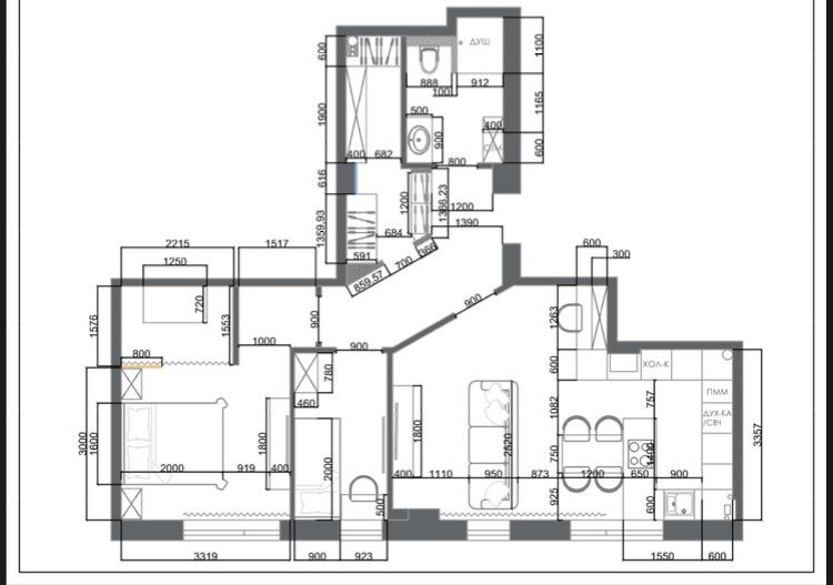 Продаётся 2-комнатная квартира, 67 м²