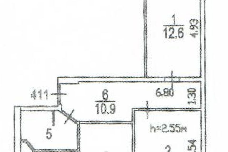 Продаётся 3-комнатная квартира, 58.4 м²