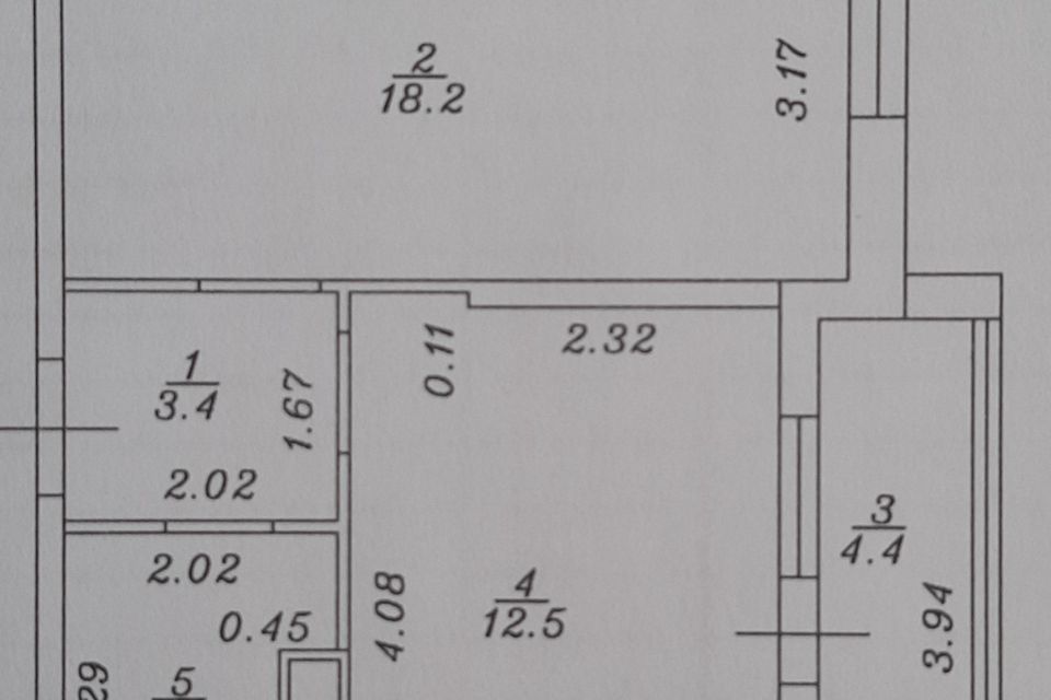 Продаётся 1-комнатная квартира, 42.5 м²