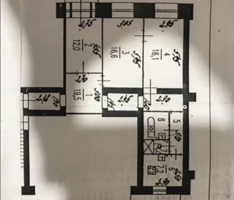 Продаётся 3-комнатная квартира, 78.7 м²