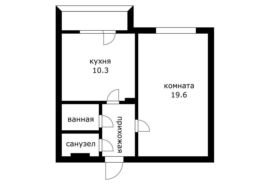 Продаётся 1-комнатная квартира, 39.2 м²